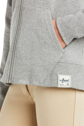 Ariat Meisjes Team Logo Full Zip Grijs, heerlijk om mee te trainen Ariat Meisjes Team Logo Full Zip Grijs, heerlijk om mee te trainen