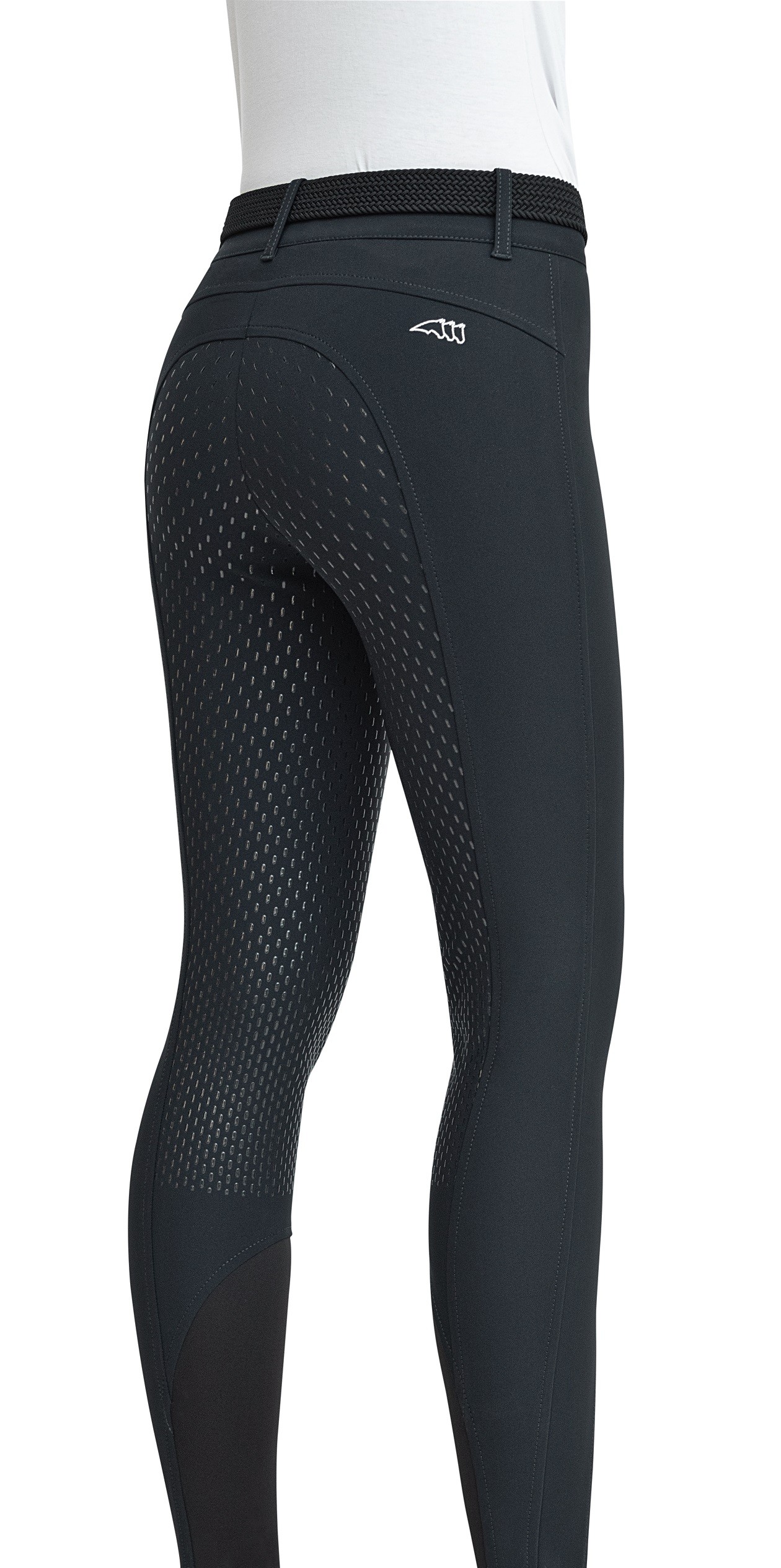 Women's Riding Breeches Ciref Full Grip Black Equiline Women's Riding Breeches Ciref Full Grip Black Equiline