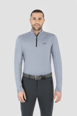 Equiline Men's Second Skin Chidic Graffiti Grey
