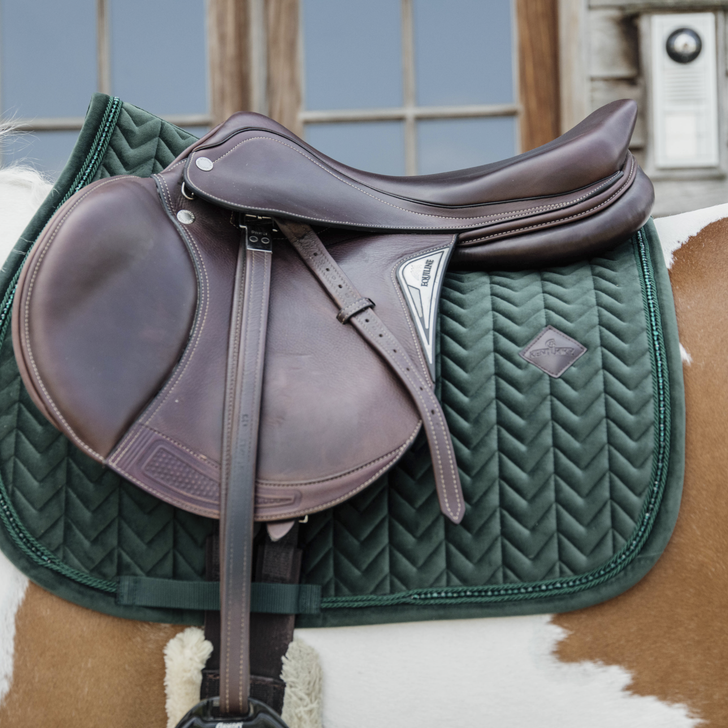 Kentucky Horsewear Saddle Pad Velvet Pearls Jumping Kentucky Horsewear Saddle Pad Velvet Pearls Jumping