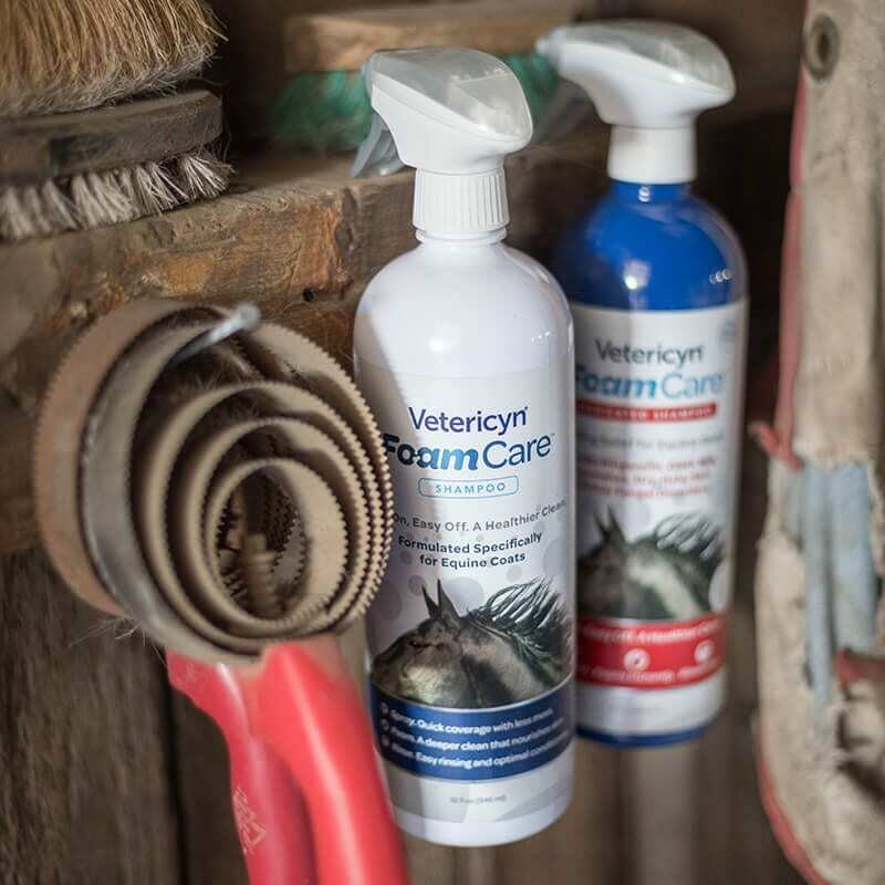 Vetericyn FoamCare Horse Shampoo, PH Neutral for every horse skin Vetericyn FoamCare Horse Shampoo, PH Neutral for every horse skin