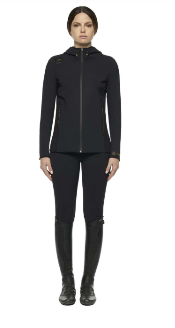 R-EVO Jersey + Tech Knit Hooded Softshell Jacket Black R-EVO Jersey + Tech Knit Hooded Softshell Jacket Black