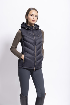 Down Vest Chamonix Black Rosegold