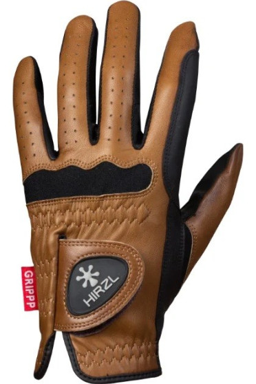Hirzl Grippp Elite Brown Gloves Extra Grip for riding
