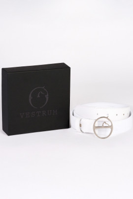 Ridershouse: Vestrum Pozzallo Riem Wit - Gesp Zilver De riem is zeer elastische.