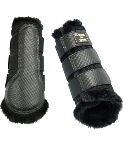 Back on Track Brush Boot 3D Mesh With Faux Fur
