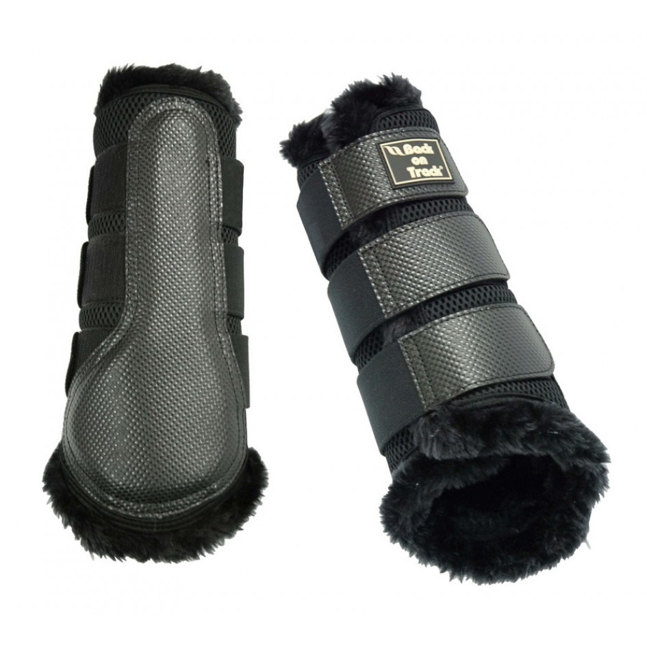 Back on Track Brush Boot 3D Mesh With Faux Fur