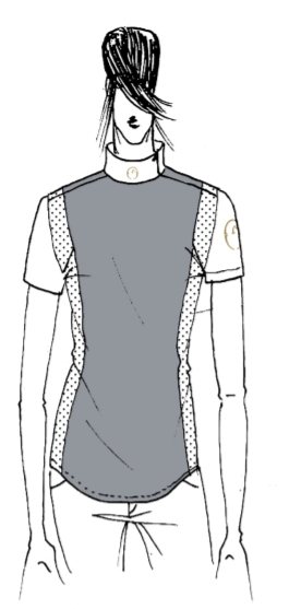 Vestrum Athene S/S Competition Shirt Dark Grey Vestrum Athene S/S Competition Shirt Dark Grey