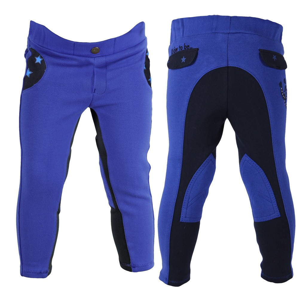QHP rijbroek Junior Mickey Blauw QHP rijbroek Junior Mickey Blauw