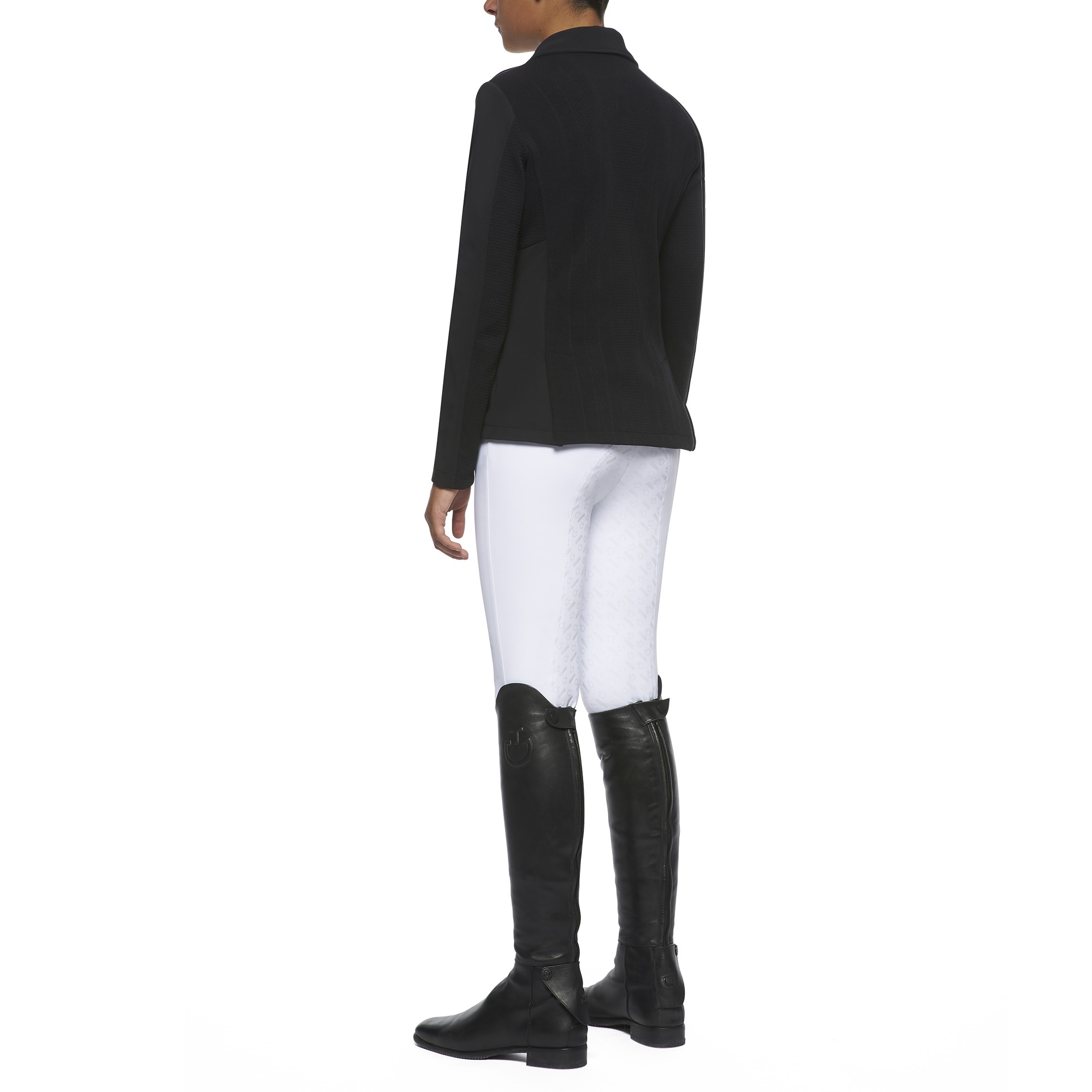 Cavalleria Toscana Boy's Tech Knit Revolution Riding Jacket Black Cavalleria Toscana Boy's Tech Knit Revolution Riding Jacket Black
