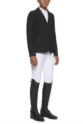 Cavalleria Toscana Boy's Tech Knit Revolution Riding Jacket Black