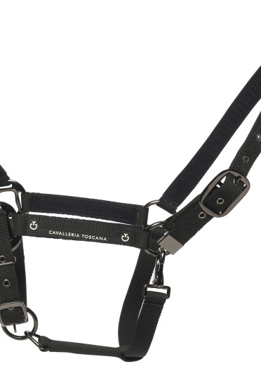 Cavalleria Toscana CT Adjustable Nylon Halter Black Cavalleria Toscana CT Adjustable Nylon Halter Black