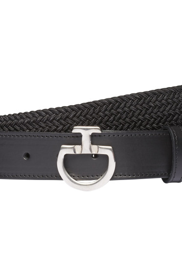 Cavalleria Toscana Men's Belt CT Clasp Black