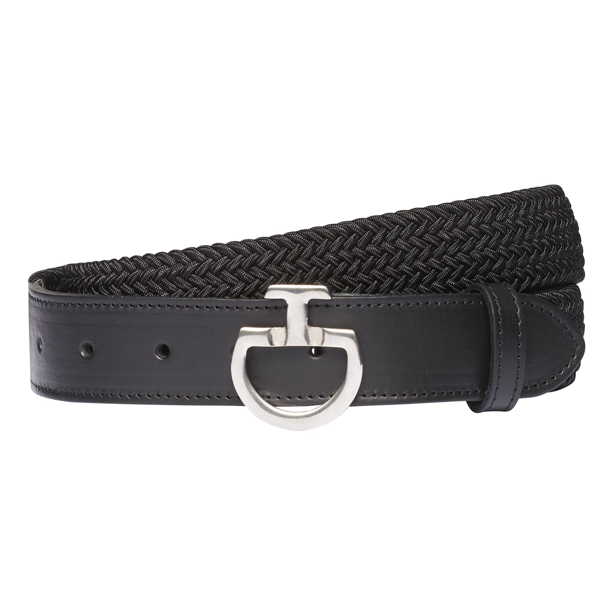 Cavalleria Toscana Men's Belt CT Clasp Black