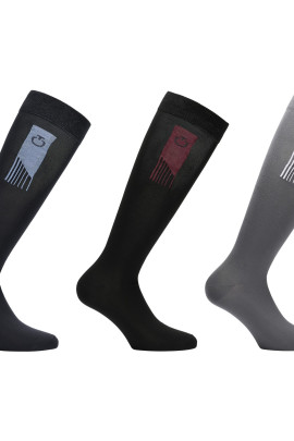 CT Racing Stripe 3 Pack Socks Cavalleria Toscana