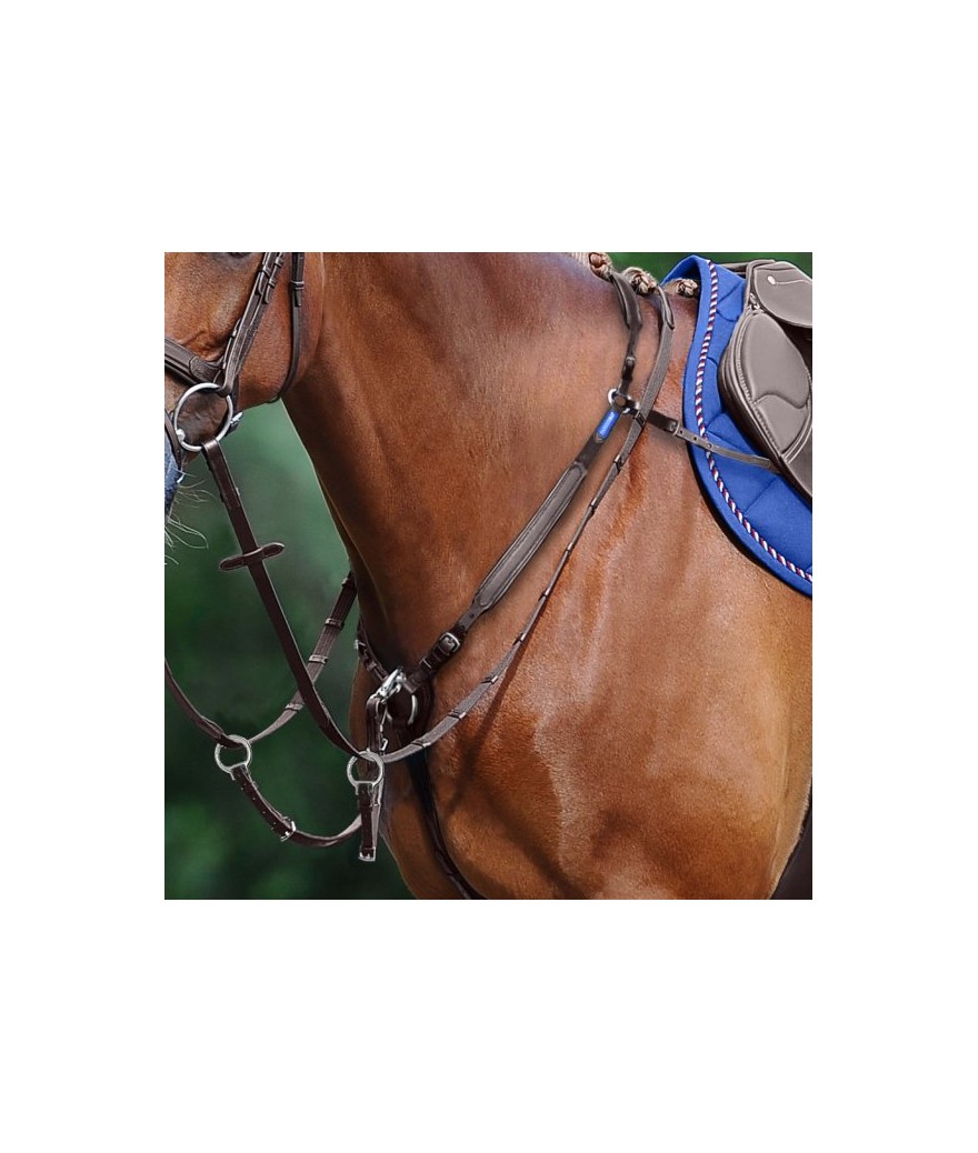 NEW  RUNNING Martingale Attachment Adjustable Snap Clip Breastplate 