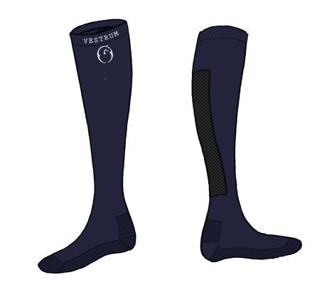 Vestrum Socks Villasimius Navy , Ultra dunne sokken perfect om uw wedstrijd outfit compleet te maken.