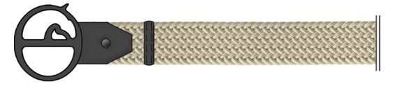 Vestrum Faro Belt with Vestrum Buckle Beige - Black Vestrum Faro Belt with Vestrum Buckle Beige - Black