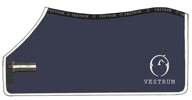 Vestrum Istanbul Honeycomb Rug Navy Blue - Chream White Vestrum Istanbul Honeycomb Rug Navy Blue - Chream White