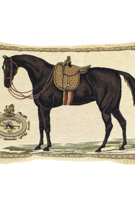 Mars & More Kussen Paard Zadel Groen 30*45CM , leuk voor iemand die van paarden houdt.
