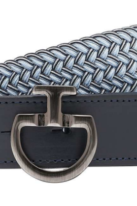 Cavalleria Toscana Elastische Riem Ct Clasp Light Blue - Navy Blue