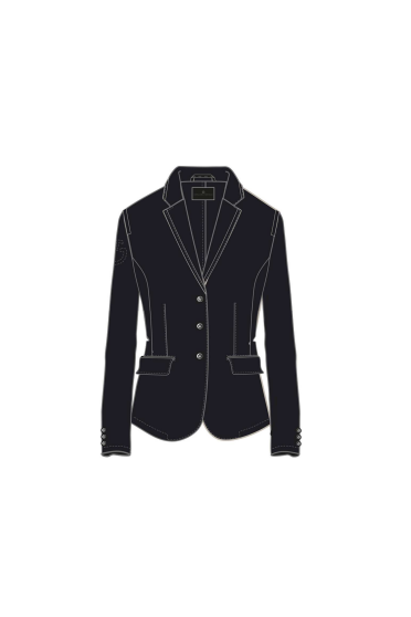 Cavalleria Toscana Riding Jacket with Micro Print Lining Navy Blue Cavalleria Toscana Riding Jacket with Micro Print Lining Navy Blue
