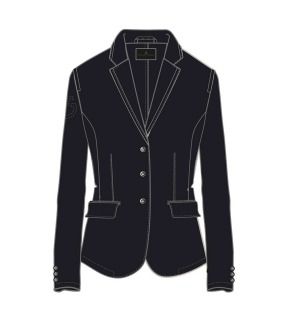 Cavalleria Toscana Riding Jacket with Micro Print Lining Navy Blue Cavalleria Toscana Riding Jacket with Micro Print Lining Navy Blue