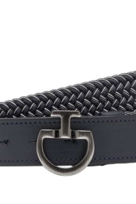 Cavalleria Toscana Men's Belt CT Clasp Blue - Grey