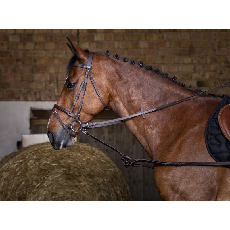 Riding World Rubber Side Reins Havana Riding World Rubber Side Reins Havana