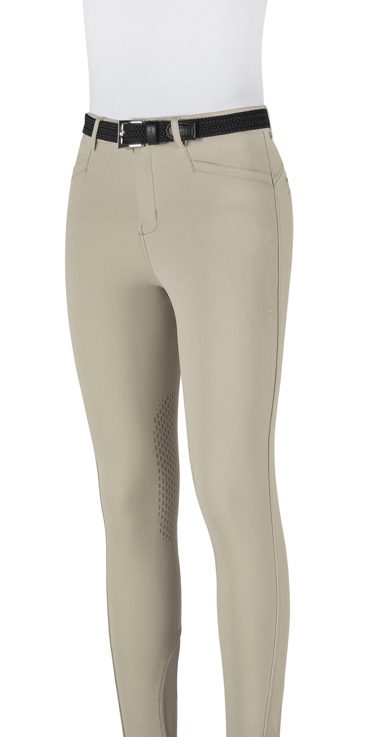 Equiline Junior Girl's Knee Grip Riding Breeches Jinak Beige Equiline Junior Girl's Knee Grip Riding Breeches Jinak Beige