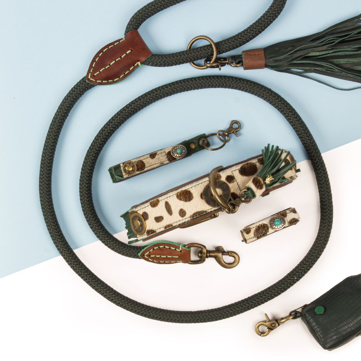 DWAM Ivy Dog Collar With Bracelet, with the nice wild print. go in STYLE DWAM Ivy Dog Collar With Bracelet, with the nice wild print. go in STYLE