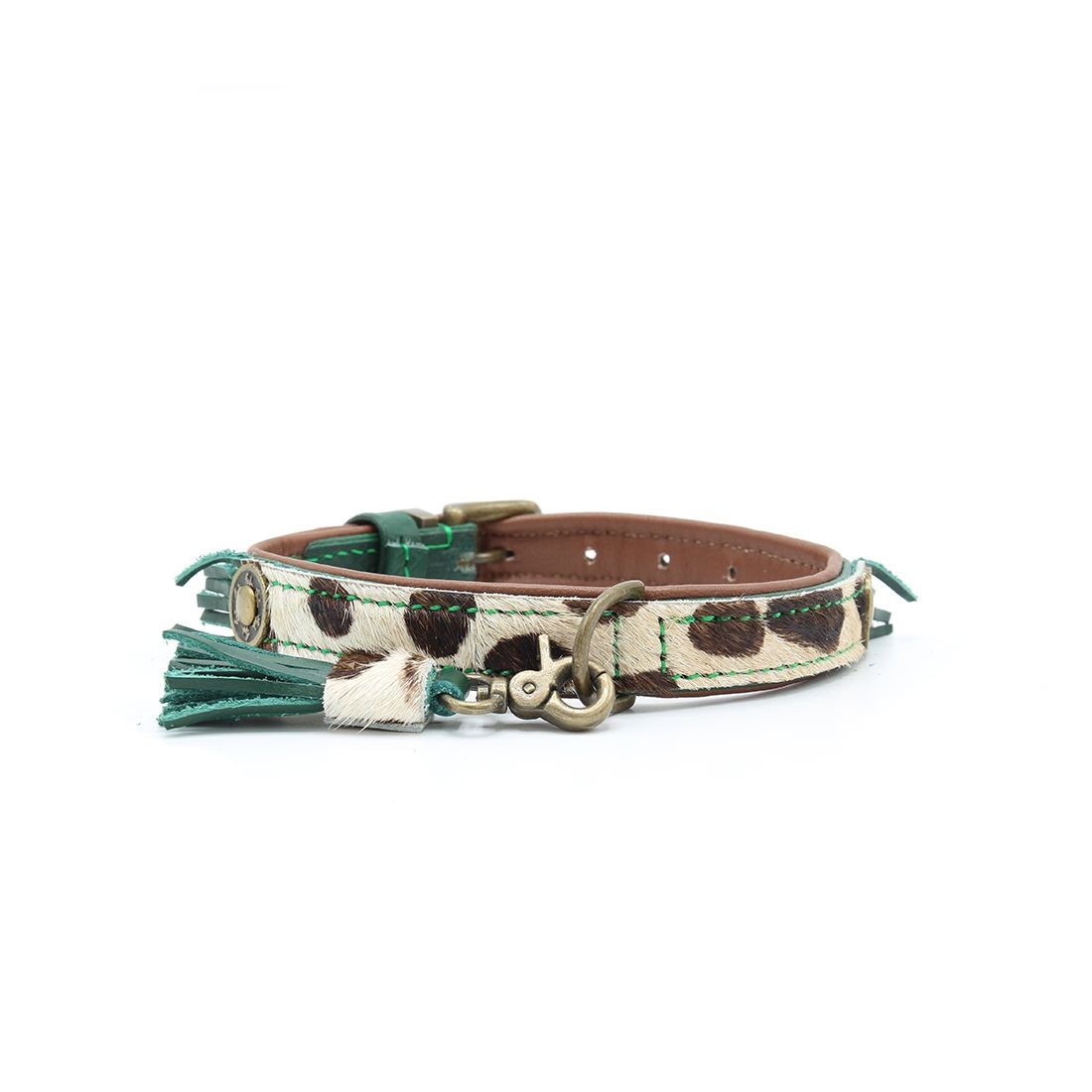 DWAM Ivy Halsband Met Armbandje , in een prachtige print van tijgerpatroon. DWAM Ivy Halsband Met Armbandje , in een prachtige print van tijgerpatroon.