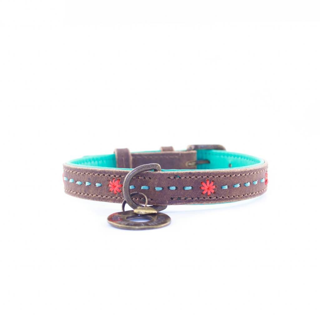 De Halsband Joplin van het merk Dog with a mission is gemaakt met prachtige Oranje Stiksels De Halsband Joplin van het merk Dog with a mission is gemaakt met prachtige Oranje Stiksels