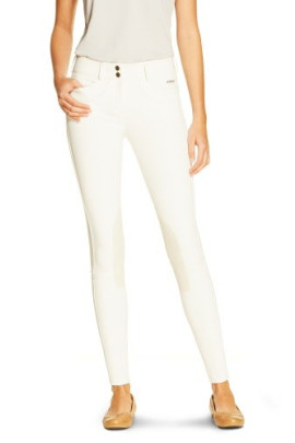 Ridershouse, Ariat Olympia Knee Patch Alcantara Breeches White