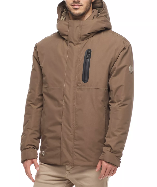 Ragwear Harucy Men's Winter Jacket, in een mooie Kakie kleur Waterdicht Ragwear Harucy Men's Winter Jacket, in een mooie Kakie kleur Waterdicht