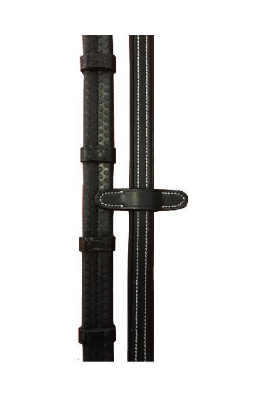 Cavaletti Rubber Flex Teugels Met Stops | Zwart Cavaletti Rubber Flex Teugels Met Stops | Zwart