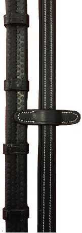 Cavaletti Rubber Flex Teugels Met Stops | Zwart Cavaletti Rubber Flex Teugels Met Stops | Zwart