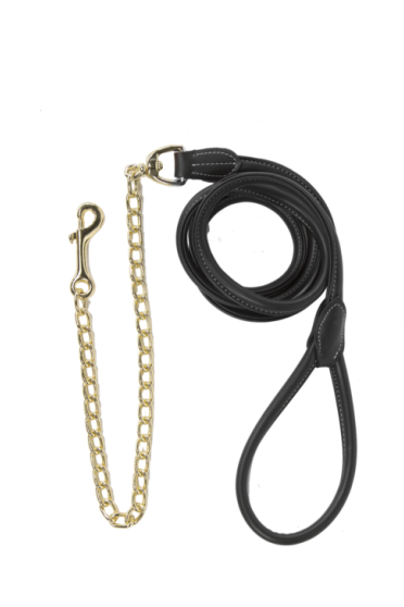 Leather Chain Lead 270cm Black Leather Chain Lead 270cm Black
