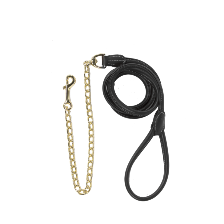 Leather Chain Lead 270cm Black Leather Chain Lead 270cm Black