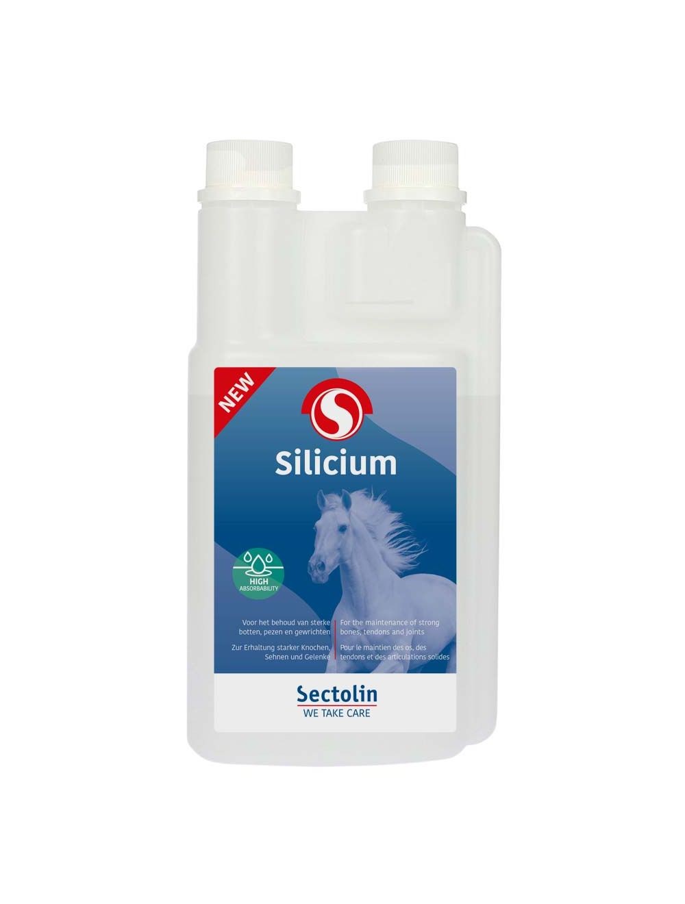 Ridershouse, Sectolin Silicium Paard 1 Liter voor sterke botten,pezen en gewrichten Ridershouse, Sectolin Silicium Paard 1 Liter voor sterke botten,pezen en gewrichten