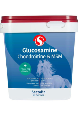 Sectolin Glucosamine, Chondroïtine & MSM 1 Kg,  wat nutritionele ondersteuning geeft aan gewrichten en spieren