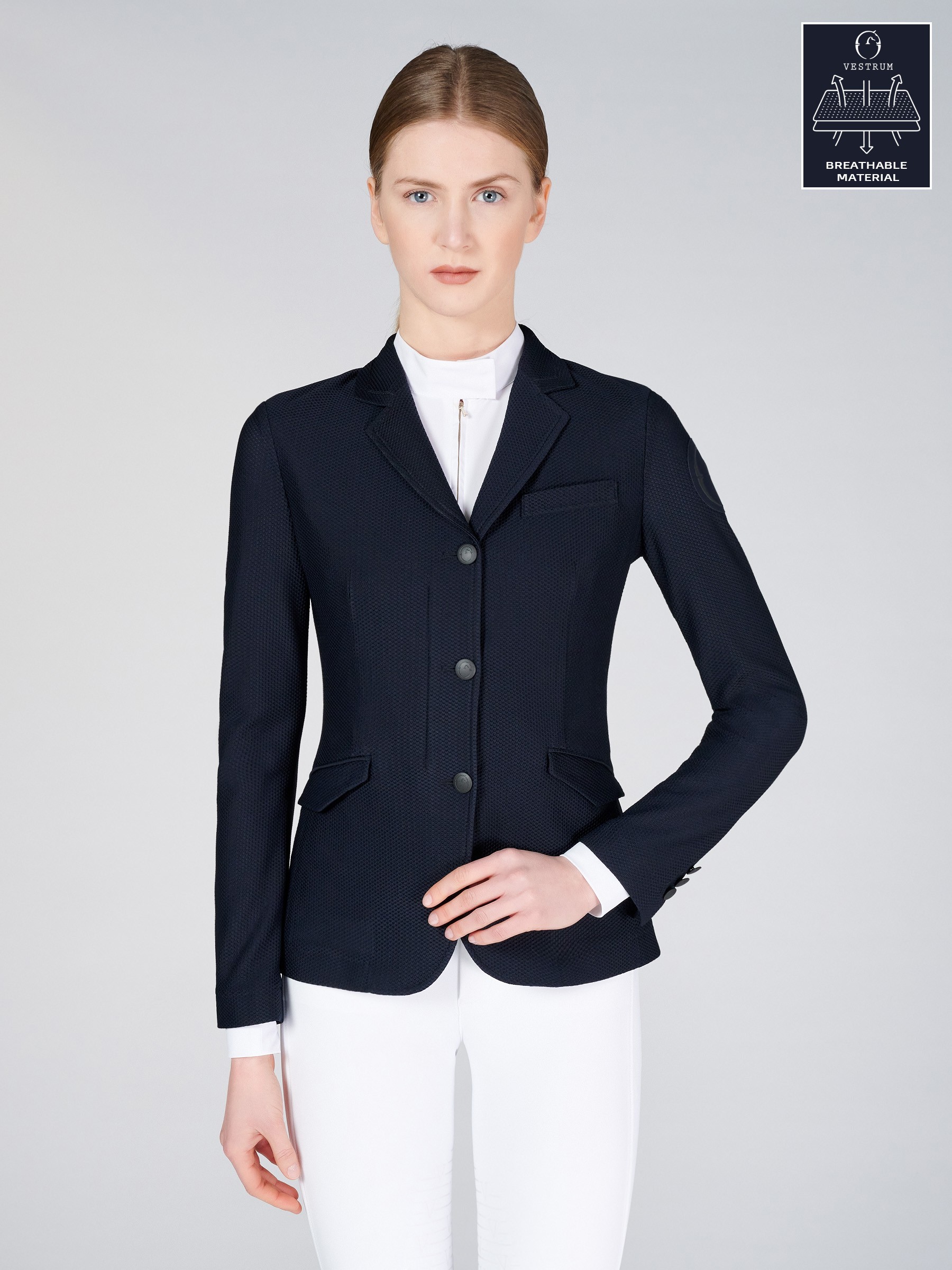 Vestrum Competition Riding Jacket Valencia Sand, heerlijk luctig zomerwedstrijd jasje Vestrum Competition Riding Jacket Valencia Sand, heerlijk luctig zomerwedstrijd jasje