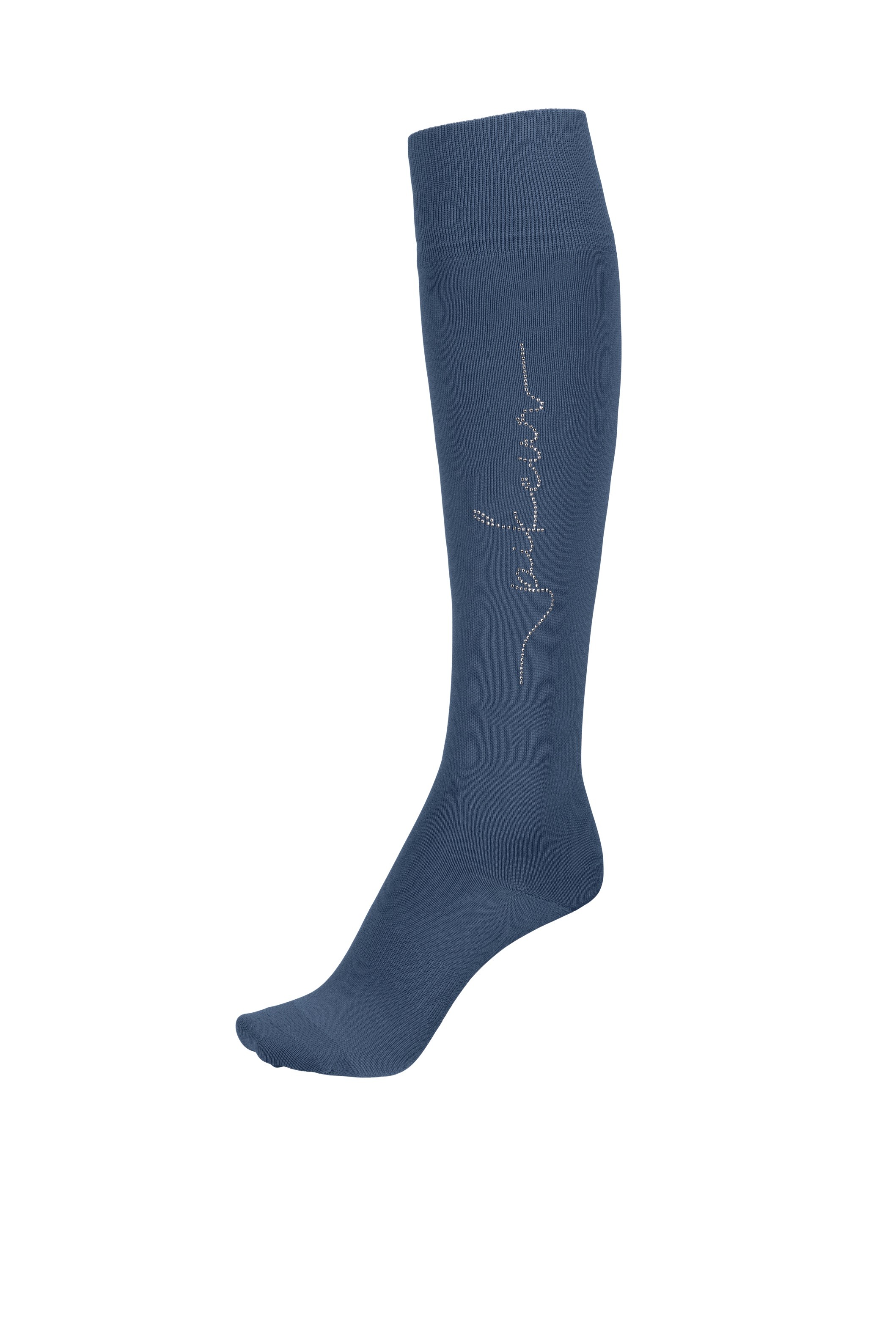 Pikeur Knee Socks Rhinestuds Dove Blue