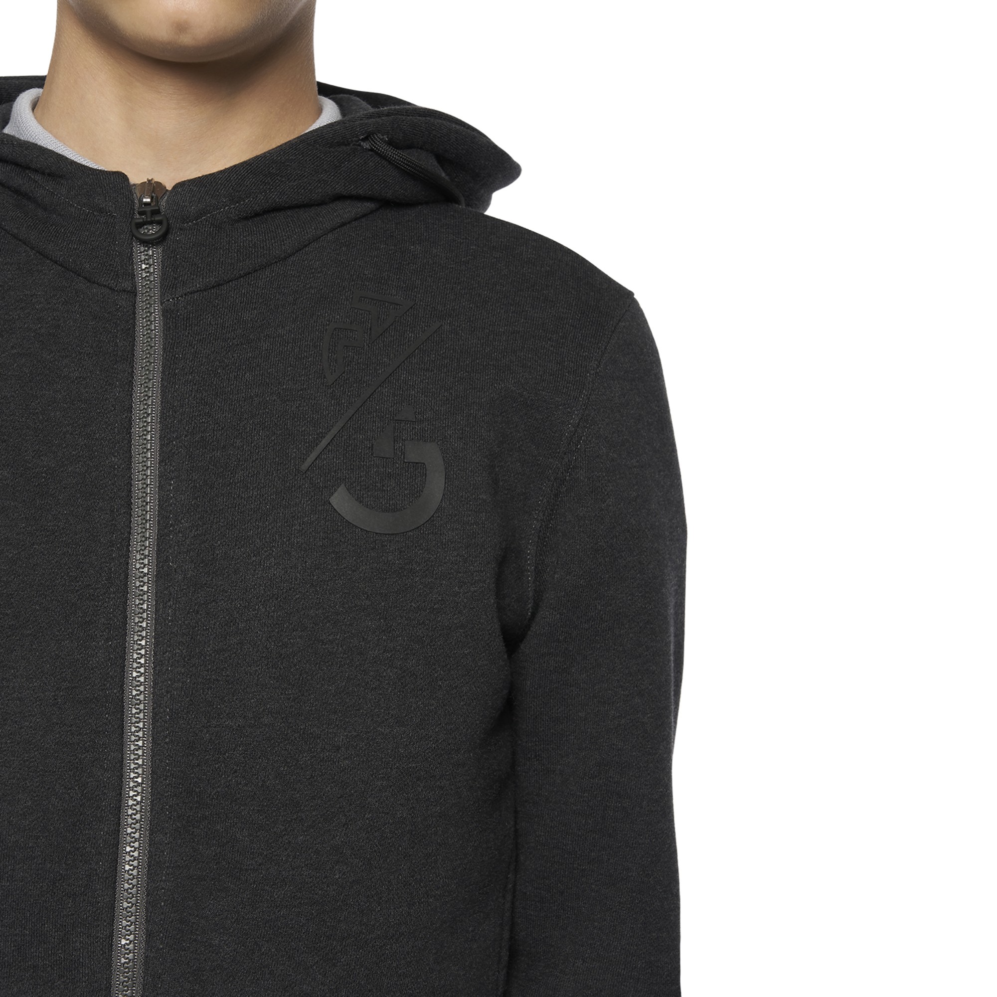Train Hard Ride Easy Hooded Zip Dark Grey Cavalleria Toscana Train Hard Ride Easy Hooded Zip Dark Grey Cavalleria Toscana