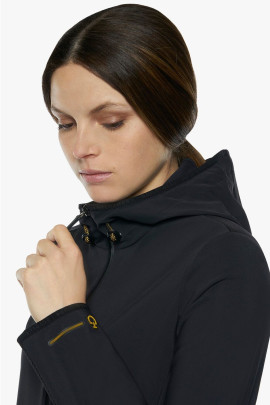 R-EVO Jersey + Tech Knit Hooded Softshell Jacket Black R-EVO Jersey + Tech Knit Hooded Softshell Jacket Black