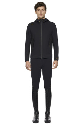R-EVO Jersey + Tech Knit Hooded Men's Softshell Jacket Black R-EVO Jersey + Tech Knit Hooded Men's Softshell Jacket Black