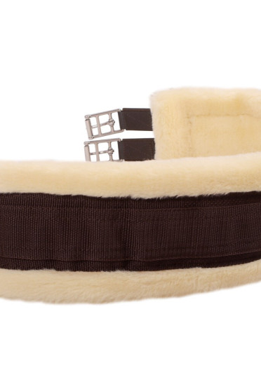 QPH Sheepskin Girth Brown, Perfect for training and young Horses QPH Sheepskin Girth Brown, Perfect for training and young Horses