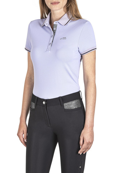 Equiline Dames Polo Gretig Lilac Equiline Dames Polo Gretig Lilac