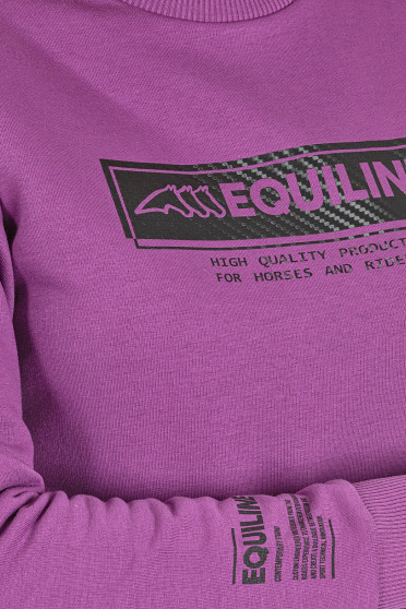 Equiline Dames Trui Cicelyc Purple, Gemaakt van een heerlijke Katoenen stof