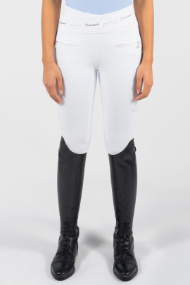 Ridershouse: Samshield Rijbroek Alpha Knee Grip - White Tone To Tone